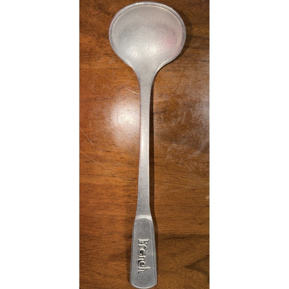 Vintage Wilton Armetale Salad Dressing Ladel Labeled FRENCH